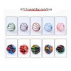 IUHKBH Cat Balls, 4 PCS Interactive Cat Toy with Colorful Mylar Crinkle Ball Cat Chase Ball Self Play Toys for Cats