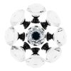 D-buy 12 Pack 40 mm Drawer Pulls Dresser Knobs Drawer Knobs Drawer Handles Crystal Knobs Drawer Pulls and Knobs Cabinet Door Knobs Glass Knobs with Screws (Black)