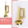 Vaguelly 10Pcs Golden Cheering Trumpets Gathering Trumpet Noise Maker Party Horns Trumpets Cheering Props for Soccer Events Carnival Party
