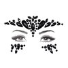 black face stickers jewels Mermaid Face Gems Glitter Rave holiday forehead black Face jewels halloween costumes Makeup beauty Bohemian Stickers