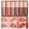 BANGFENG 6PCS Lip Oil Light Lipgloss Set, Moisturizing Hydrating Lip Glow Oil Lip Gloss Kit High Shine Lip Plumping Glass Finish Lip Gloss Liquid Lipstick for Women (Set B)