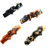 Wardani tortoiseshell 2 hearts French Acetate Barrette Clip Hand made in France (White Tokyo)
