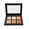 Mesvol 6 Color Contour Powder Kit Foundation Palette Contouring Makeup Kit Highlight Dramatically Sculpt Enhance Features (Medium)
