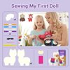 Avenir DIY Sewing Kit for Beginner Kids Arts & Crafts Soft Toy My First Craft Set Includes Llama with Heart Instructions & Plush Felt Materials for Learn to Sew, Embroidery for 6 Years