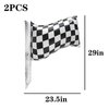 GOTPASS Checkered Flag Balloons Race Car Theme Party Supplies Black and White Racing Balloons Baby Shower Boys Birthday Party Decorations