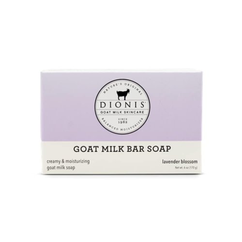 Dionis Goat Milk Skincare 6oz Lavender Blossom Scented Hand & Body Bar Soap - Moisturize, Restore, For All Skin Types, Non Greasy, No Residue - Cruelty Free Made In The USA - Paraben Free Formula