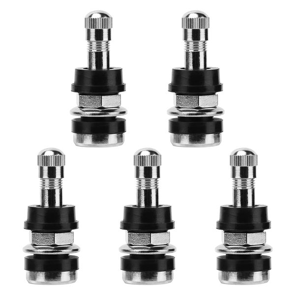 5pcs TR416 Tire Valve Stems - Outer Mount Metal Valve Stem High-Pressure Metal Clamp-in Valves for 0.453" and 0.625" Rim Hole