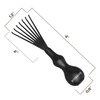 Bossman THE CLAW Round Hair Brush Cleaner Tool 3 Inch - Cleans Boar Bristle, Wave or Plastic Brushes and Combs - Black Hairbrush Cleaning Rake - Cat Brush & Dog Brush Cleaner