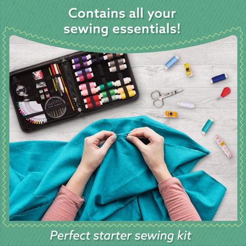 ARTIKA Sewing Kit for Adults and Beginners - Needle and Thread Kit with Sewing Accessories and Portable Case for Travel, Family with Scissors, Thimble, Thread, Tape Measure etc（106 PCS）