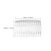 SOLUSTRE Decorative Hair Combs 10Pcs Clear Hair Combs Transparent Plastic Hair Side Clip Combs Grips Barrettes Plastic Bridal Wedding Veil Combs for Women Girl Fine Hair Accessories Clear Hair Clips