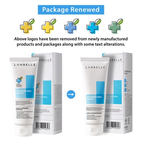 Lanbelle Supernatural Hydrating Facial Cream 2.53 Oz VEGAN 72-hour Super Long Face Moisturizer 14% Phyto-Mucin Skin-barrier Daily Face Lotion Sensitive Dry Skin Non-Comedogenic No-Scent No Chemicals