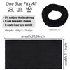 XTREND 1 Piece Stretch Jersey Head Wrap Solid Turban African Extra Wide Turban Breathable Soft Fashion Headwraps Halo Turban for Women (Black)