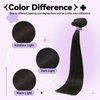 Ukira Brown Clip in Hair Extensions Real Human Hair, 18 Inch 70g 7pcs Dark Brown Hair Extensions Clip ins for Women, Ntural Straight Remy Human Hair Extensions Brown Hair Extensions