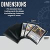 Arcane Armor 100 ct Sturdy Matte Card Sleeves Standard Sized for TCG Like Magic The Gathering, Pokemon, Yugioh, Lorcana - Durable Textured MTG Card Sleeves (Black)