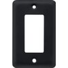 Franklin Brass Stamped Round (1-Pack) Decorative Light Switch Cover Matte Black 1-Gang Decorator/Rocker Wall Plate Single Switch Plate Cover Electrical Outlet Covers W10251-FB-C