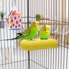 Wontee Bird Calcium Grinding Chewing Toys Bird Perch Stand for Cockatiels Conures Quaker Senegal Parrot, 2 Packs