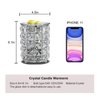 Wrought Iron Crystal Wax Melt Warmer Electric Oil Burner Wax Melt For Home, Kitchen, Living Room, Bedroom, SPA(Silver)