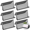 SourceTon Metal Mesh Business Card Holder, Name Card Stand for Office Business Card Display 50 Cards Organizer, 6 Packs