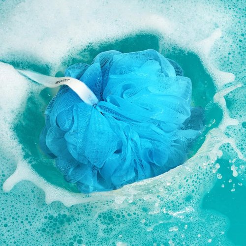 EcoTools EcoPouf Bath Sponge, Assorted Delicate and Exfoliating Loofah for Shower and Bath, Assorted Colors, 4 Count