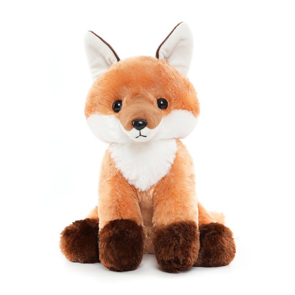 WEIGEDU Stuffed Fox, Red Fox Stuffed Animal Plush Toy with Big Tail for Kids Boys Girls Birthday Bedtime Gift, 13 inches