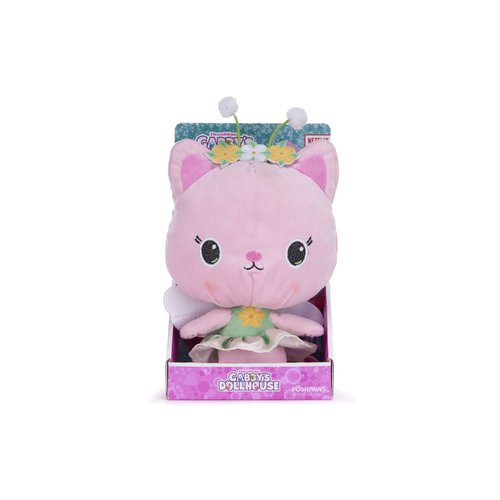 Posh Paws 50103 Gabby's Dollhouse 25cm (10-inches) Kitty Fairy Character Soft Plush Toy, Pink