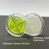 WOYISEPG 6Pcs Circular Bubble Spirit Levels RV Levelers 32mm RV Standard Levels Leveling Tools for Travel Trailer, Turntable, Phonograph, Camera, Tripod (32x7mm)