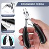 Podiatrist Toenail Clippers for Seniors Thick toenails, Super Sharp Nail Clipper Set, Toe Nail Clippers for Ingrown Manicure & 18mm Wide Opening Nail Clippers for Men ingrown toenail Removal kit