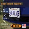 SnapPlate® Front License Plate Holder for Tesla Model Y - Safety-Optimized Breakaway Design, Anti-Theft, Removable, Height-Adjustable, USA Made and Patented