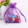 Wudygirl 100pcs Sheer Organza Bag 4X6 with Drawstring Jewelry Pouches Bags for Party Wedding Favor Candy Seashell Gift Bags (Purple 4x6)