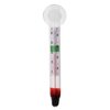 Aquatop Floating Glass Aquarium Thermometer with Suction Cup - Easy-to-Read, for Fresh and Saltwater Tanks, GT-001