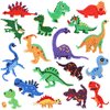 Outus 18 Pieces Diamond Stickers Kit for Boys Girls and Adult Beginners, 5D DIY Dinosaurs Painting Stickers Paint by Numbers Kits Handmade Craft