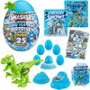 Smashers Dino Ice Age Pachyephalosaurus by ZURU Mini Surprise with Many Surprises! - Slime, Dinosaur Toy, Collectibles, Exclusive Dino, Smashable Egg, for Boys and Kids (Pachyephalosaurus)