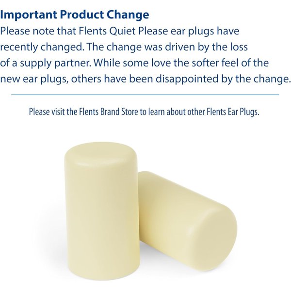 Flents Quiet Please Comfort Foam Ear Plugs - 10 pairs, Pack of 2