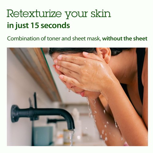 BLITHE Patting Splash Mask Soothing & Healing Green Tea - Lactic Acid Face Exfoliator Wash for Sensitive Skin Vegan K Beauty, Oil Controlling & Pore Clarifying 2.3 Fl Oz