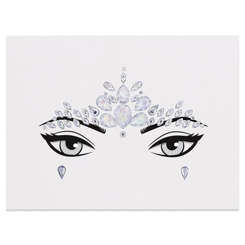 MCoBeauty Festival Ready Face And Body Jewels - Glitz And Glam - Ultimate Beauty Accessory - Light Reflecting Jewels Create A Truly Unique Look - Cruelty Free - Self Adhesive - Tear Drop - 1 Pc