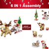 2023 Christmas Building Blocks Toys for Kids and Adult 6 in 1 Christmas Building Blocks Sets, for Boys and Girls(296PCS)