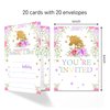 4x6 Magical Birthday Invitations, Magical Invitations For Girls Birthday, Birthday Invitations Girl, Kids Birthday Invitations, Magical Party Supplies for Birthday, 20 Cards with 20 Envelopes.(01) (5)