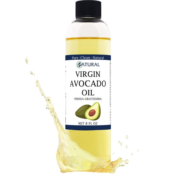 Zatural Virgin 100% Pure Natural Avocado Oil without Additives, Clean, Cold Pressed, Non-GMO, Vegan: For Cooking, Frying, Baking and for Sauces, Dressings, Marinades, Salads (8 Ounce)