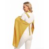 Wimst Muslin Nursing Cover Breastfeeding for Women, Soft and Breathable Breastfeeding Cover with Rigid Hoop for Nursing Apron (Mustard Yellow)
