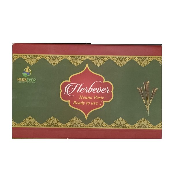 6 - Herbever Natural Ready to Use Paste Hair Color Hair Dye Cones Reddish Brown Color - 6 Pcs