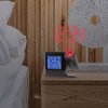 La Crosse Technology 616-41667-INT Black Atomic Projection Alarm Clock with Temperature