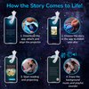 Moonlite Storytime Mini Projector with 10 Princesses Stories, A Magical Way to Read Together, Digital Storybooks, Fun Sound Effects, Learning Gifts for Kids Ages 1 and Up