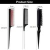 MENFENG 3-Pack comb set teasing combs for women, Hair Styling Comb Set, Including Detangling Fluffy Hair Brush, Rat Tail Comb Detangling Comb and Women's Back Comb Triple Detangling Comb
