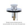 DANCO Lift and Turn Tub and Bath Drain Stopper, Chrome (88599)