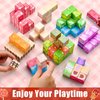 KKQ 100PCS Magnetic Blocks-Magnetic Building Blocks for Girls 3+,STEM Sensory Toys for Toddler,Christmas Birthday Gifts for Kids 4 5 6 7 8