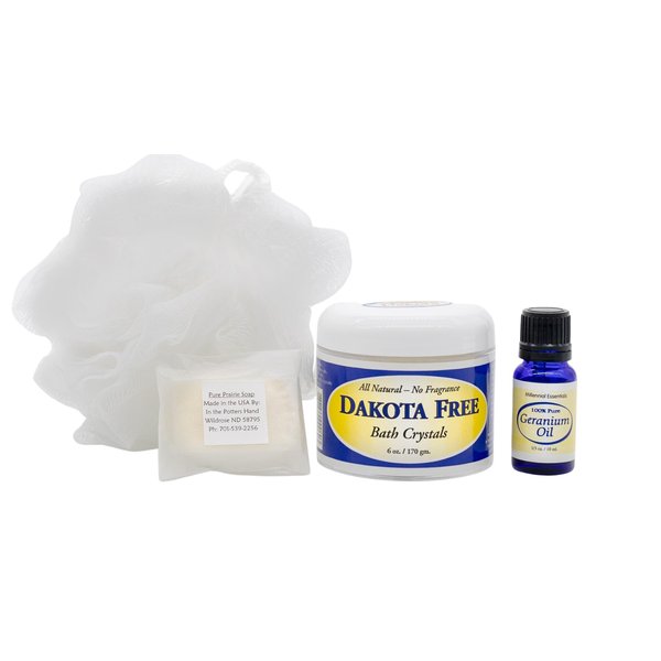 Dakota Free Geranium Bath Gift Set