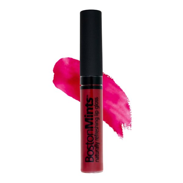 Boston Mints Go Sox! Lip Gloss (.25oz) - Naturally Refreshing Vegan Lip Gloss with Aloe and Vitamins C & E, Spearmint Extract
