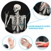 Britimes Ergonomic Mouse Pad with Wrist Support Black Human Skeleton Skull Non-Slip Rubber Base Mousepad for Home Office Gaming Working Computers Laptop Easy Typing & Pain Relief
