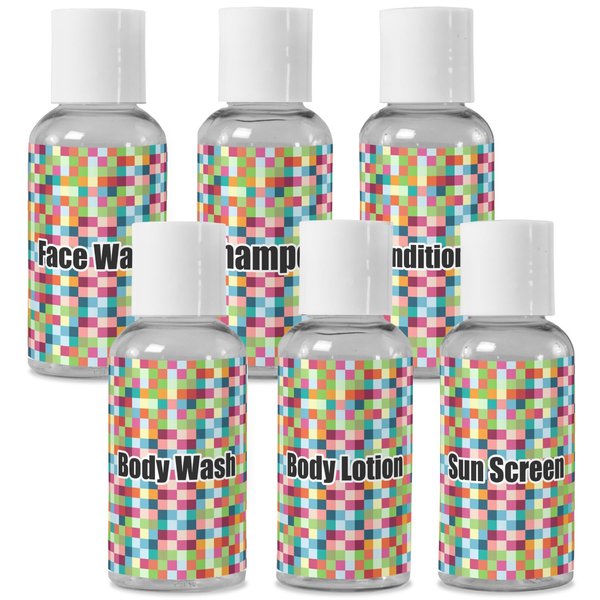 YouCustomizeIt Personalized Retro Pixel Squares Travel Bottles