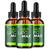 (3 Pack) Lipomax Drops, Official Lipomax Liquid Supplement with All Natural Ingredients, Advanced Formula Health and Wellness Support Supplement Max Strength Vitamin for Women and Men (90 Servings)